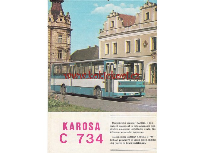 KAROSA C 734 MEZIMĚSTSKÝ AUTOKAR - PROSPEKT A4