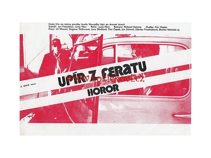 FILM UPÍR Z FERATU HOROR - JURAJ HERZ - REKLAMNÍ PLAKÁT DO VÝLOHY BIOGRAFU - RETRODÁREČEK