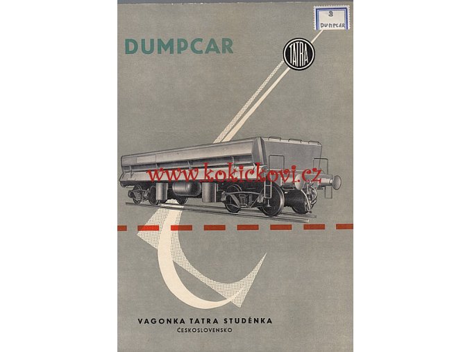 4nápravový oboustranně výklopný vůz Dumpcar reklamní prospekt 196?