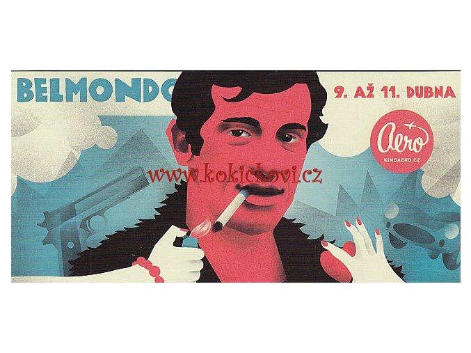 FILMOVÝ FESTIVAL BELMONDO REKLAMNÍ KARTA 21*10CM