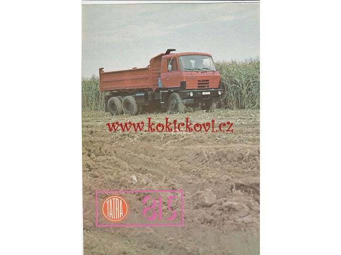 TATRA 815 S3 26 208 6X6.2 - PROSPEKT - SKLÁPĚČKOVÝ TŘÍNÁPRAVOVÝ AUTOMOBIL