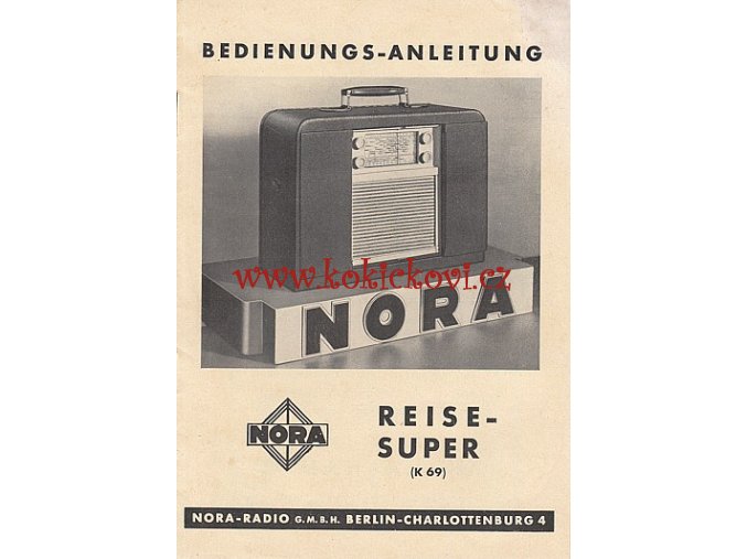 DER NORA REISE SUPER K69 - REKLAMNÍ PROSPEKT - A5 - 8 STRAN - NĚMECKY - IA STAV