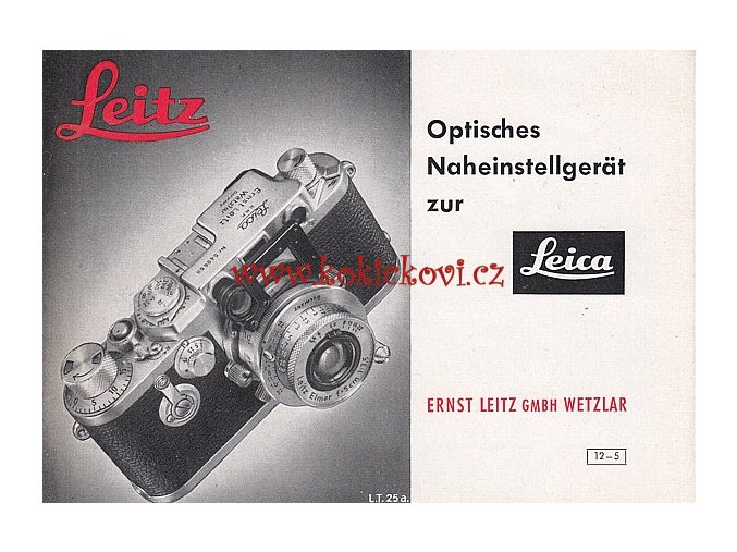 LEITZ LEICA REKLAMNÍ PROSPEKT ROZMĚRY 15*10 CM - 6 STRAN TEXT NĚMECKY