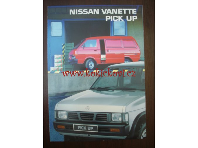 NISSAN VANETTE PICK UP REKLAMNÍ PROSPEKT - rok 200?