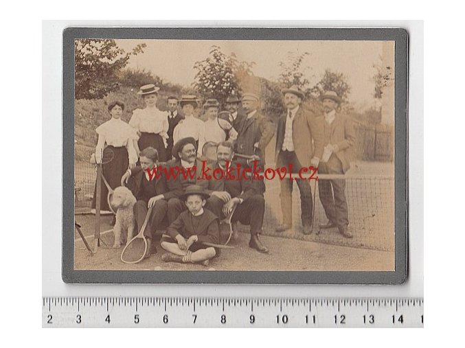 TENISOVÝ KLUB BLANSKO - PRASTARÁ ORIGINÁLNÍ FOTOGRAFIE Z ROKU 1907