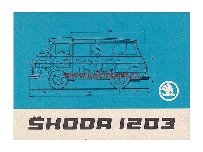 ŠKODA 1203 VAN - ROL - COM - TECHNICKÁ DATA - 6 STRAN A5 REKLAMNÍ PROSPEKT