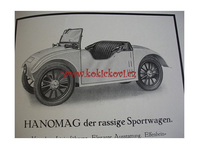 HANOMAG KLEIN AUTO - HANOMAG NACHRICHTEN AUGUST JANUAR 1927 HEFT 159  2/10 PS