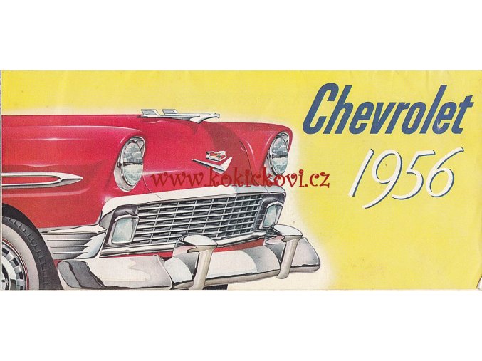 1956 ORIG. REKLAMNÍ PROSPEKT CHEVROLET