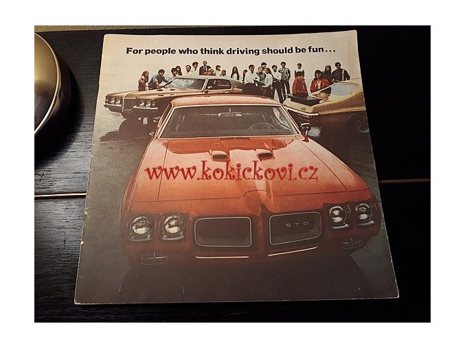 REKLAMNÍ PROSPEKT / 1970 Pontiac GTO Hi Performance Brochure Grand Prix mx5071-DNPT43