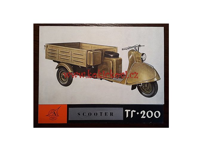 SCOOTER TG - 200 - TULA CARGO - REKLAMNÍ PROSPEKT - 4 STR. A5 -AVTOEXPORT