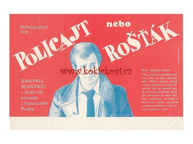 Policajt nebo rošťák - v hlavní roli Jean Paul Belmondo