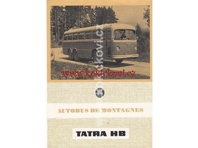 HORSKÝ AUTOBUS TATRA T 500 HB - REKLAMNÍ PROSPEKT 1954 - MOTOKOV