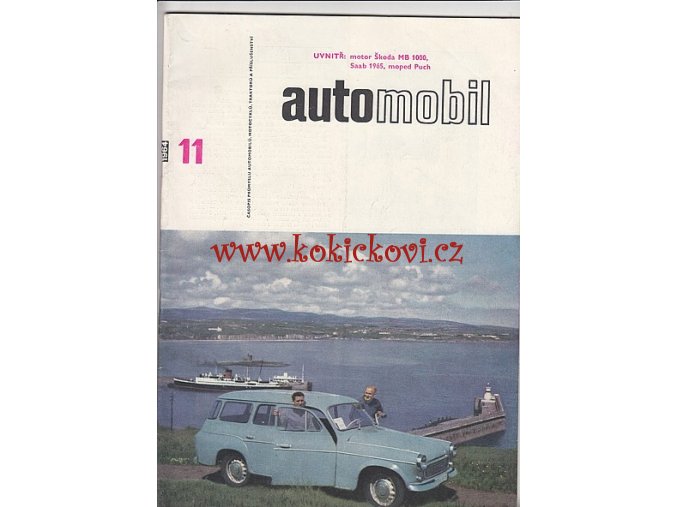 ČASOPIS AUTOMOBIL ČÍSLO 11/1964 - 1 KOMPLETNÍ ZACHOVALÉ ČÍSLO