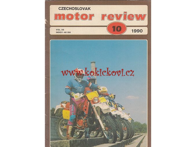 ČASOPIS MOTOR REVIEW Č.10/1990 - 1 KOMPLETNÍ ZACHOVALÉ ČÍSLO