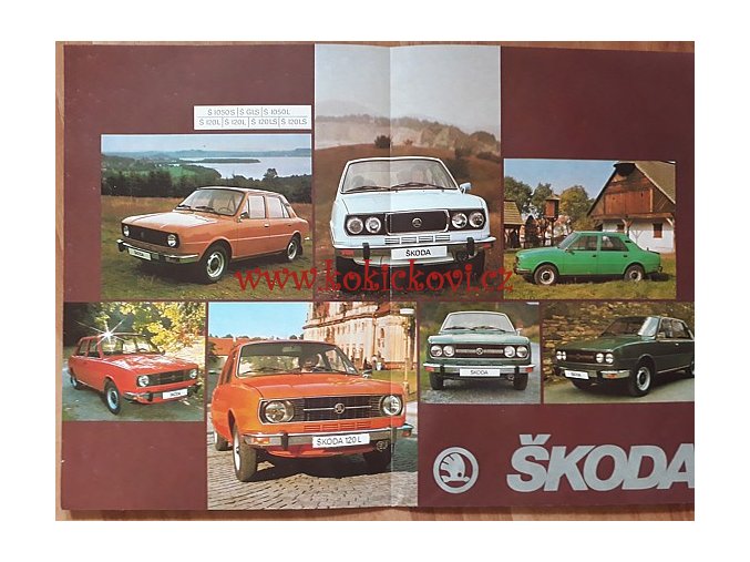 Škoda 105 / 120 / 130 GLS - prospekt A4 - 8 stran - nebo plakát A2