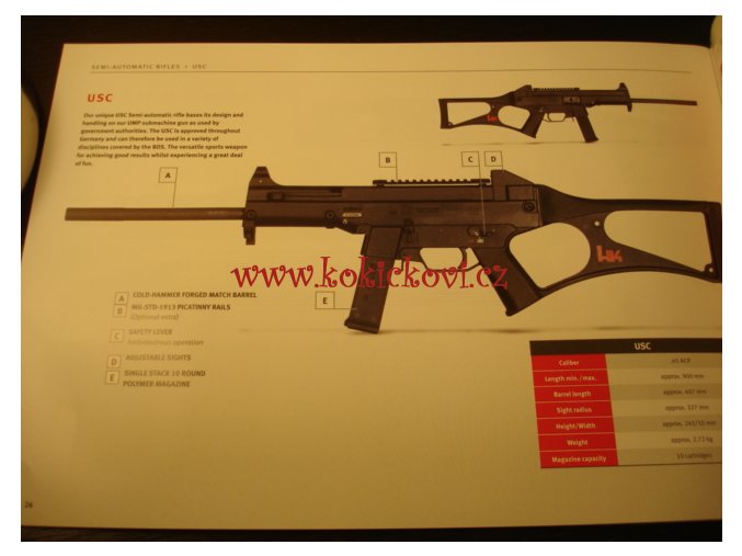 Heckler & Koch - katalog zbraní - pistole - automatické pušky - 2016