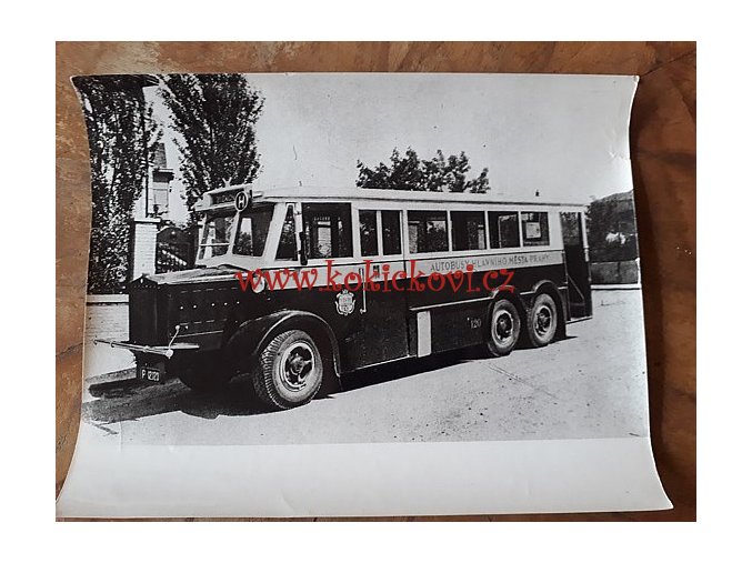 AUTOBUS TATRA 120 ROK 1935? - REKLAMNÍ FOTOGRAFIE ROZMĚRY A STÁŘÍ VIZ POPISEK