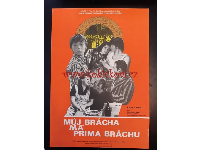 FILMOVÝ PLAKÁT A3 - MŮJ BRÁCHA MÁ PRIMA BRÁCHU 1975