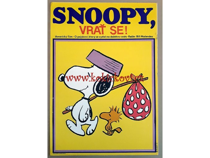 FILMOVÝ PLAKÁT A3 - SNOOPY, VRAŤ SE!