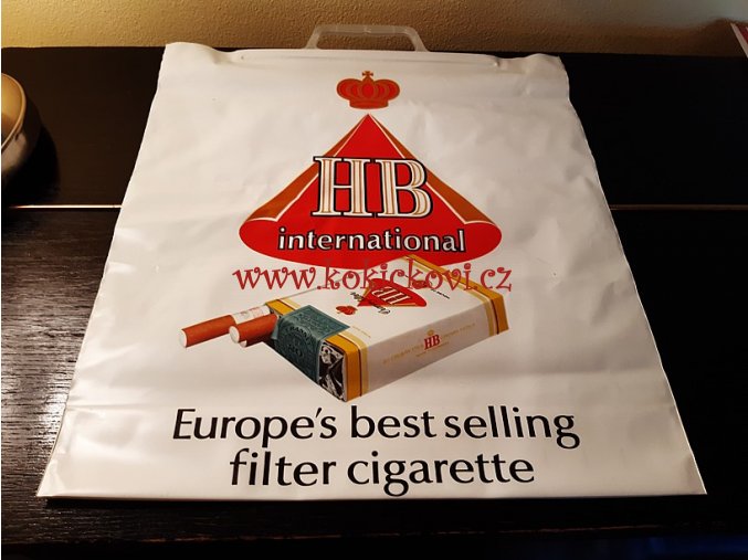 HB International - originální igelitová taška z Tuzexu (NENOŠENÁ)