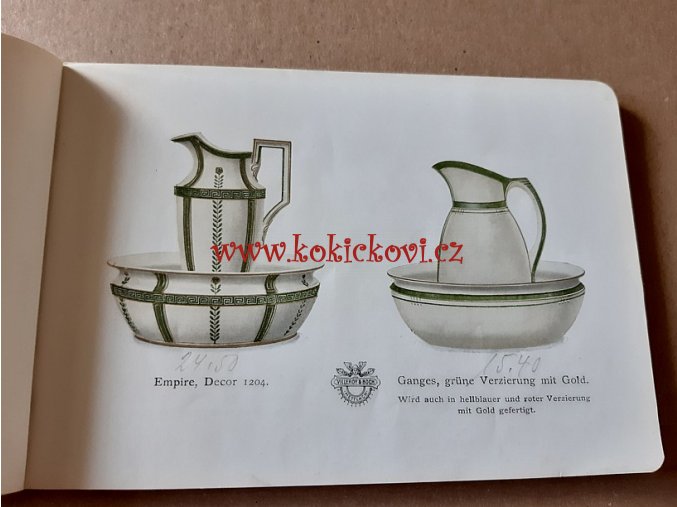 VILLEROY & BOCH WASCHGESCHIRRE 1908 CATALOGUE- KATALOG VILLEROY & BOCH 1908