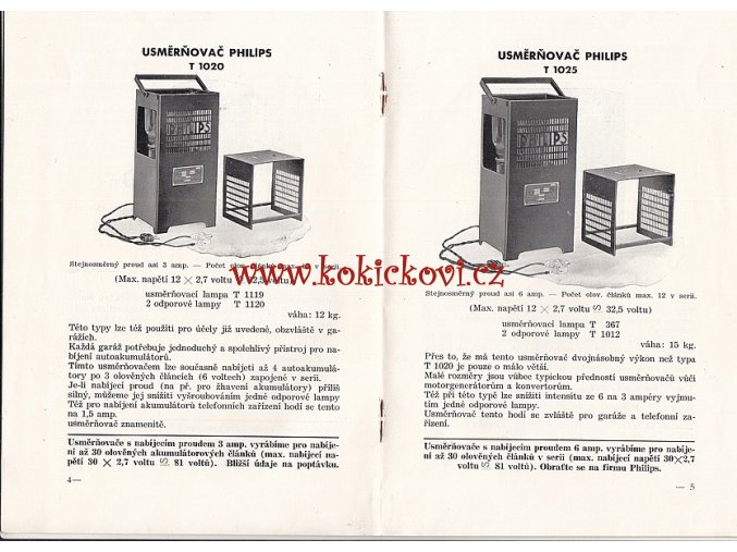 PHILIPS - POTŘEBUJETE STEJNOSMĚRNÝ PROUD ? - USMĚRŇOVAČE - CCA 1930-1