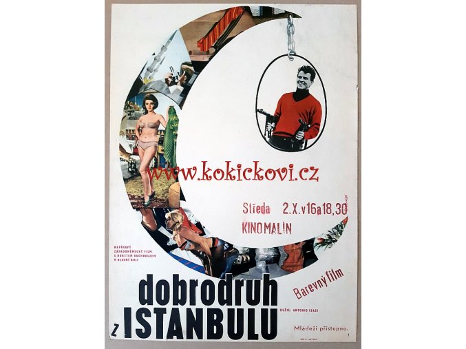 FILMOVÝ PLAKÁT A3 - DOBRODRUH Z ISTANBULU