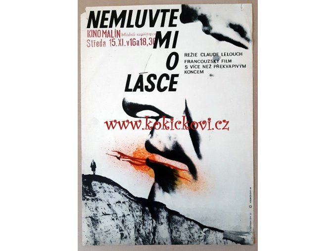 FILMOVÝ PLAKÁT A3 - NEMLUVTE MI O LÁSCE - 1966 - GALOVÁ-VODRÁŽKOVÁ