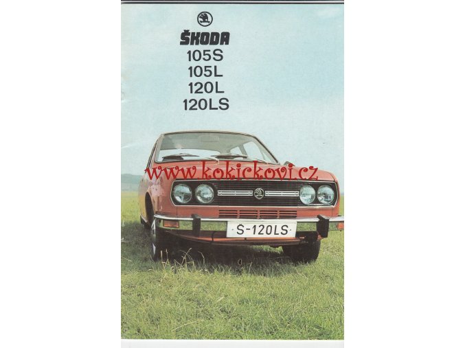 ŠKODA 105 S 105L 120L A 120LS REKLAMNÍ BROŽURA