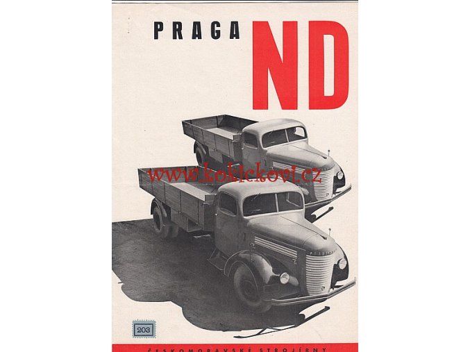 PRAGA ND ČESKOMORAVSKÉ STROJÍRNY - REKLAMNÍ PROSPEKT A4 - 6 STRAN