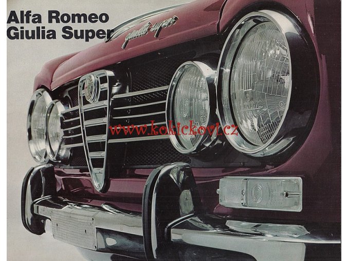 Alfa Romeo - Giulia Super - reklamní prospekt - 24 stran A4 - 197? - italsky