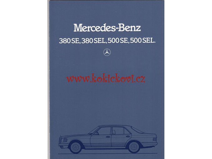 Mercedes - Benz 380 SE, 380 SEL, 500 SE, 500 SEL - prospekt - 1983 -36 stran A4