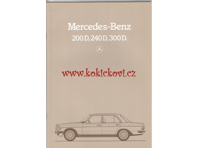 Mercedes - Benz 280 D, 240 D a 300 D - prospekt - 1983 -32 stra A4