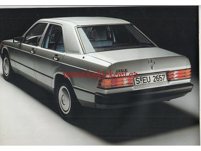 Mercedes - Benz - 190 / 190 E - 1983 - reklamní prospekt - 32 stran A4 - anglicky