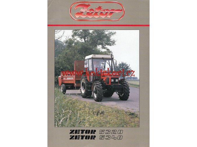 TRAKTOR ZETOR 5320 A 5340 - REKLAMNÍ PROSPEKT A4 - 6 STRAN