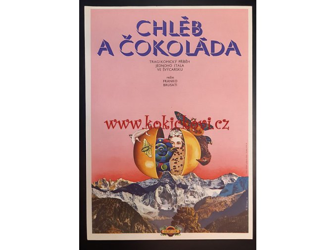 FILMOVÝ PLAKÁT A3 - CHLÉB A ČOKOLÁDA - 1975