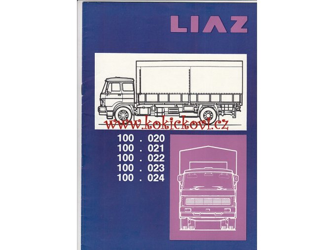 Valník LIAZ 100.020 - 024 - reklamní prospekt A4 - 16 stran
