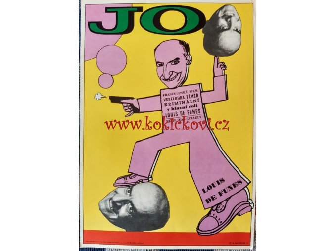 FILMOVÝ PLAKÁT A3 - JO - 1972 - LOUIS DE FUNES