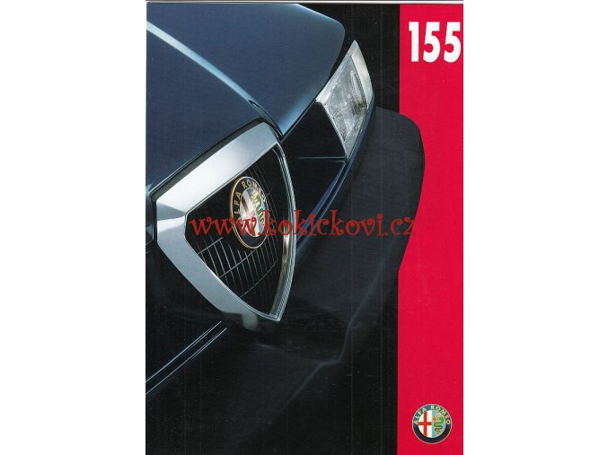 ALFA ROMEO 155 - reklamní prospekt - 8 str. A4 - texty německy - výborný stav