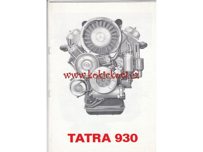 MOTOR TATRA 930 REKLAMNÍ PROSPEKT 12 STRAN A4 TEXT ANGLICKY