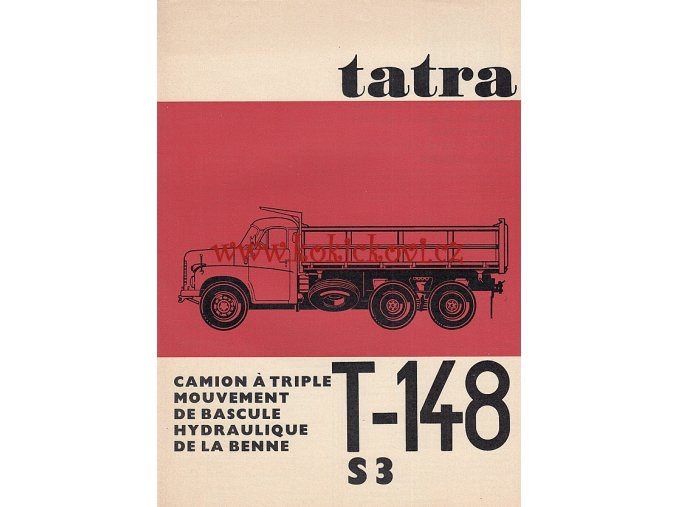 Tatra T - 148 S3 - reklamní prospekt - francouzsky