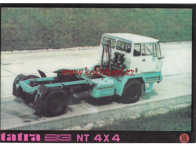 Tatra 813 NT 4 x 4 - tahač návěsů - reklamní prospekt - texty česky
