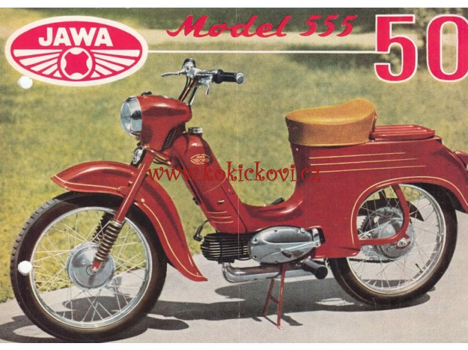 JAWA 50 Model 555 - 1959 - prospekt - Motokov