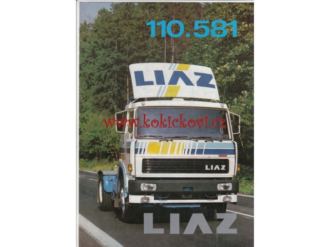 Liaz 110.581 návěsový tahač 4 x 2 - 1988 -  reklamní prospekt