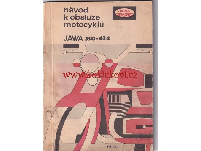 JAWA 350 Jawa 634 originál návod k obsluze - 1973 - A5 - 96 stran