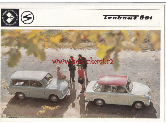 Trabant 601 - 1971 - reklamní prospekt - 8 STRAN - A4 - česky