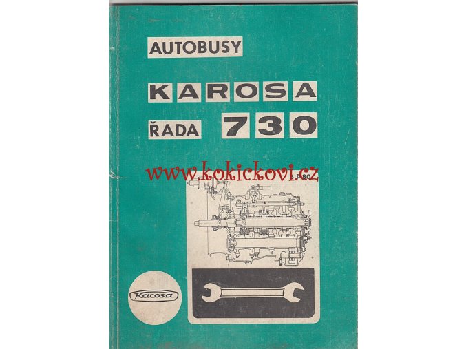 Karosa - řada 730 - dílenská příručka - hnací agregát - 1981 A4 - 48 STRAN -