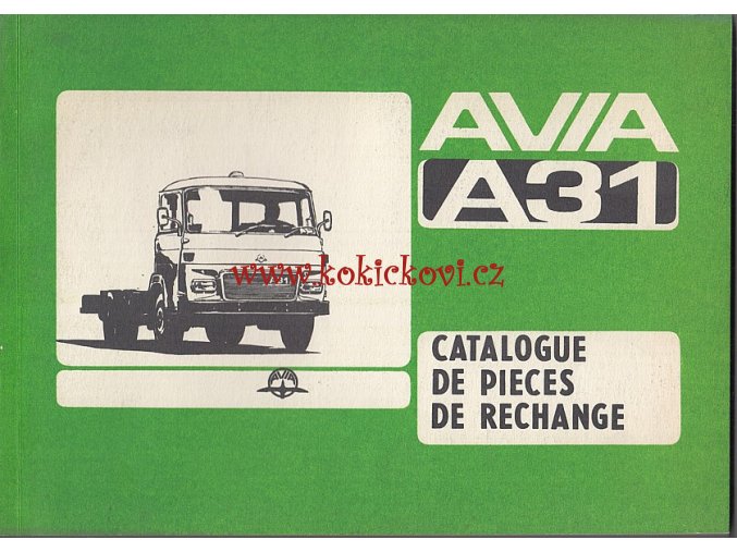 Catalogue de pieces de rechange Avia A31 - motokov