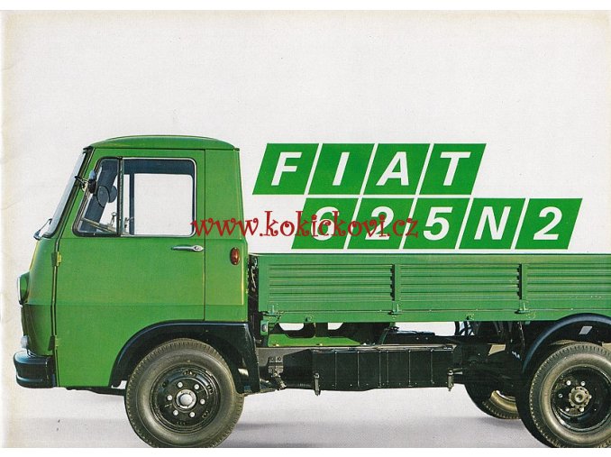 FIAT 625 N2 - REKLAMNÍ PROSPEKT A4 - NĚMECKY - 12 STRAN PĚKNÝ STAV