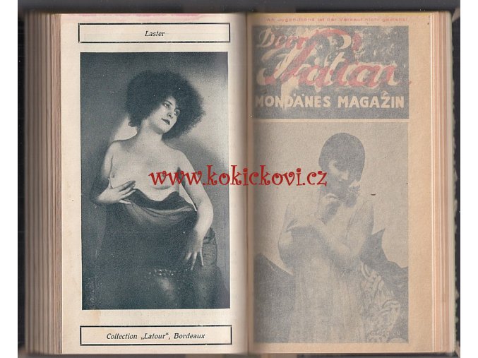 DER SATAN - MONDÄNES SEX MAGAZIN - 1930 - rakouský erotický časopis pro dospělé z dob, kdy erotika byla uměním